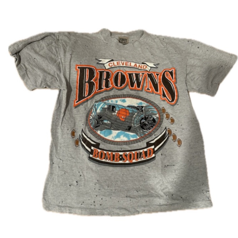 Cleveland Brown Vintage Distressed Tee